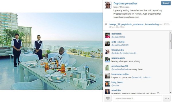 Las 50 locuras y fiestas inolvidables de Floyd Mayweather Jr