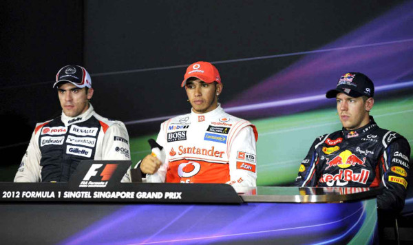 F1: Hamilton logra pole en Singapur.