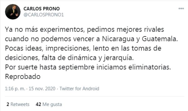 Las críticas hacia Fabián Coito tras perder ante Guatemala: 'Ridículo lo de la Selección”
