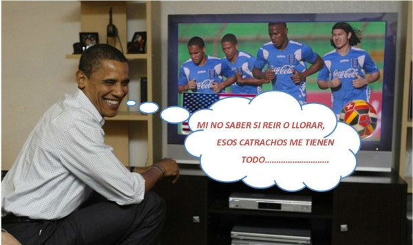 Fotomontajes dedicado al juego entre Honduras y Estados Unidos.