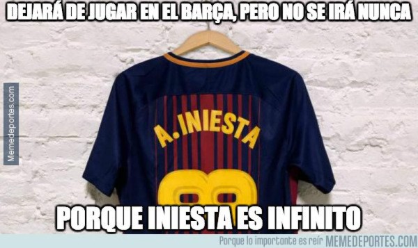 ¡Imperdibles! Andrés Iniesta, protagonista de los memes con su adiós del FC Barcelona