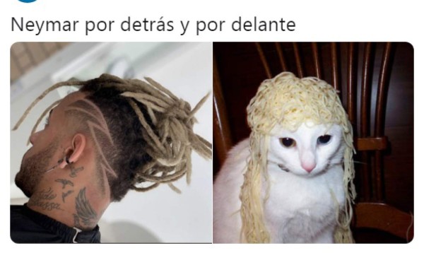 Cambió de look y los memes atacan al brasileño Neymar