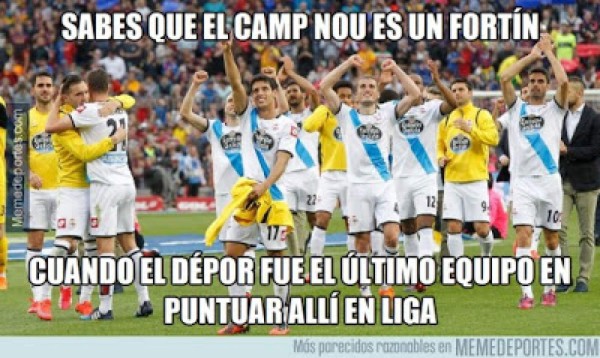 MEMES: Burlas contra Barcelona tras empatar con Deportivo La Coruña