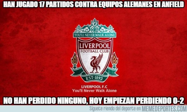 Los mejores memes de la remontada histórica del Liverpool ante el Borussia Dortmund