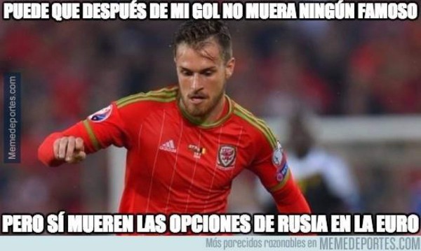 Aaron Ramsey, el protagonista de los memes este lunes en la Eurocopa junto a Gareth Bale