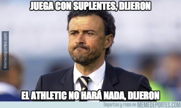 Con memes se burlan de la goleada del Bilbao al Barcelona