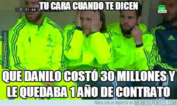 Divertidos 'Memes' sobre Bale, Cristiano y Danilo tras la victoria de Real Madrid