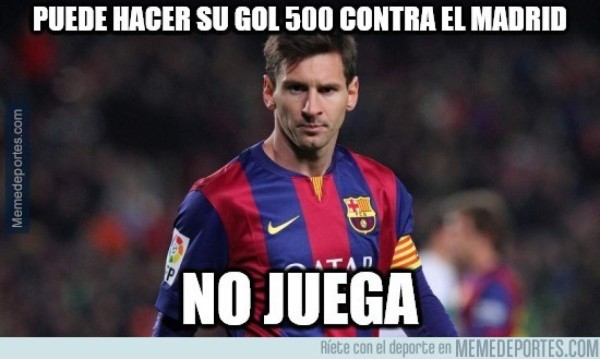 Hacen pedazos con memes a Messi por su mal juego ante Real Madrid