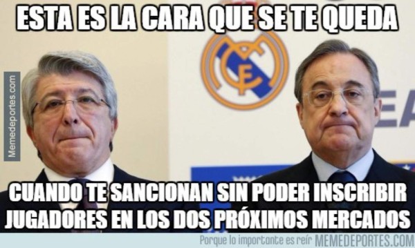 Llora Real Madrid, llora Zidane y llora Florentino en memes por sanción a Real Madrid