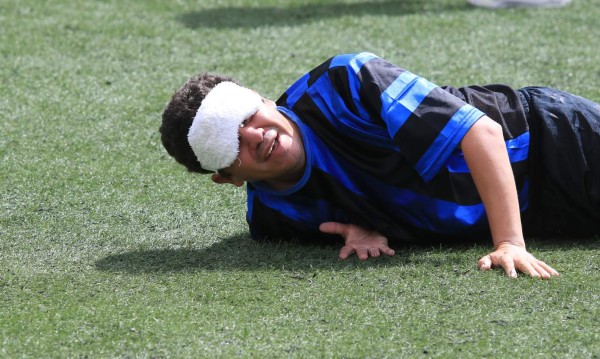 FOTO: Así se preparan los no videntes hondureños para el Centroamericano de fútbol sala