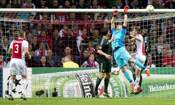 Champions league Real Madrid vs Ajax.