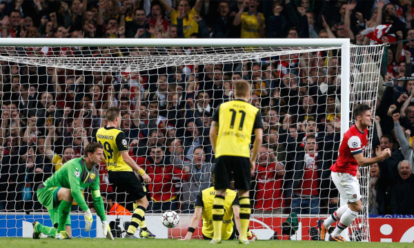Arsenal FC vs BV Borussia Champions League.