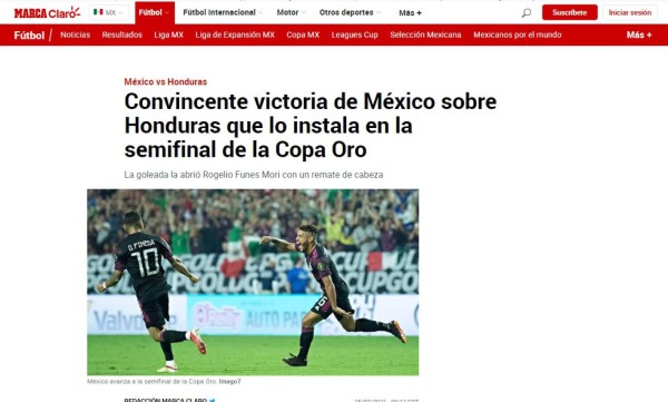Lo que dicen los medios mexicanos tras golear a Honduras: 'Baile catracho' y 'aplastados'