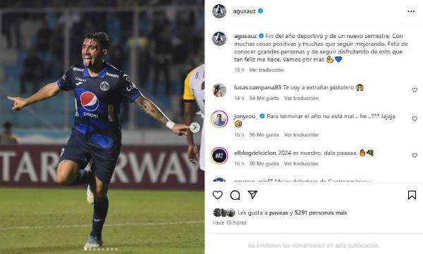 El mensaje de Auzmendi que calma un poco a la afición de Motagua.