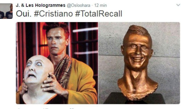 MEMES: Estatua de Cristiano en aeropuerto desata burlas en todo el mundo