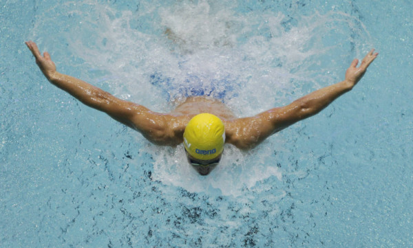 Copa del mundo de natación en Moscú.
