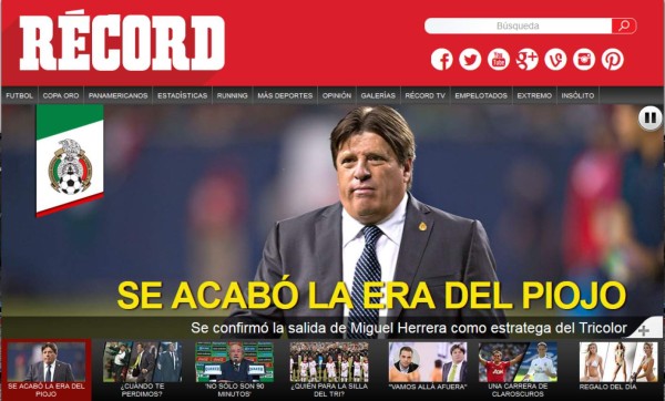 Así cuenta la prensa mundial salida de Miguel Herrera