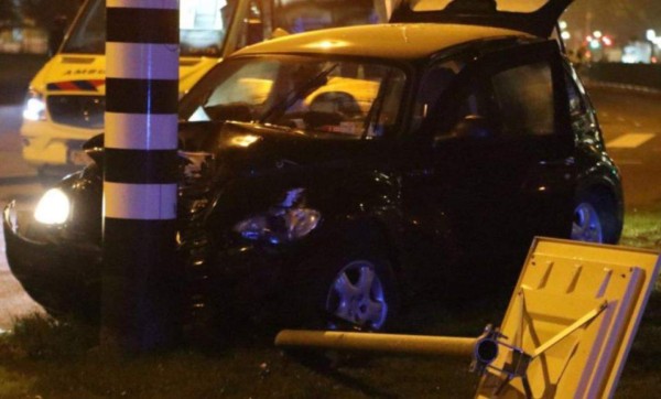 FOTOS: Así fue el fuerte accidente que sufrió Kun Agüero en Holanda