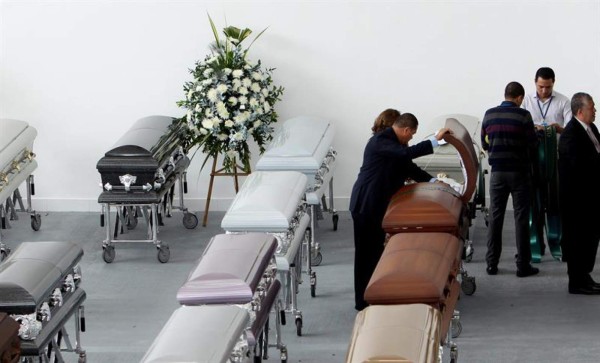 ¡QUE DURO! Las imágenes más tristes del adiós a futbolistas del Chapecoense