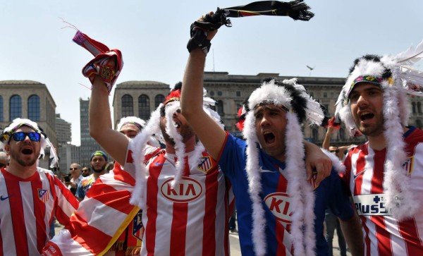 Ambiente espectacular en Milán por la final de la Champions League