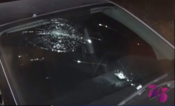 Así quedó el automóvil de Henry Figueroa tras sufrir atentado criminal en Tegucigalpa