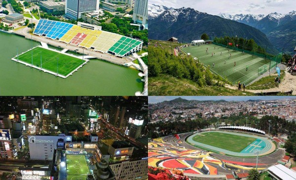 Los estadios más extraños y curiosos del mundo