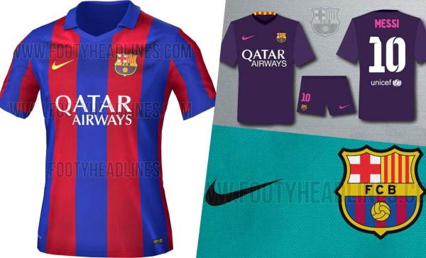 Posible equipación del Barcelona para la temporada 2016/17