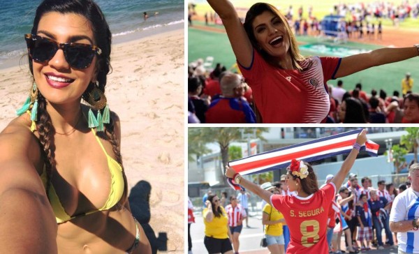 Sharon Segura, la modelo y presentadora tica, amante de su selección