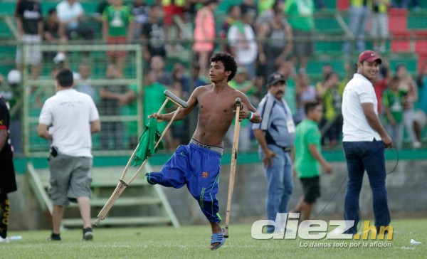 Vandalismo entre aficionados del Marathón y Real España