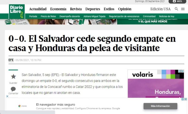 Lo que dice la prensa tras empate de Honduras y El Salvador; Faitelson destroza a Costa Rica y salvadoreños en pánico