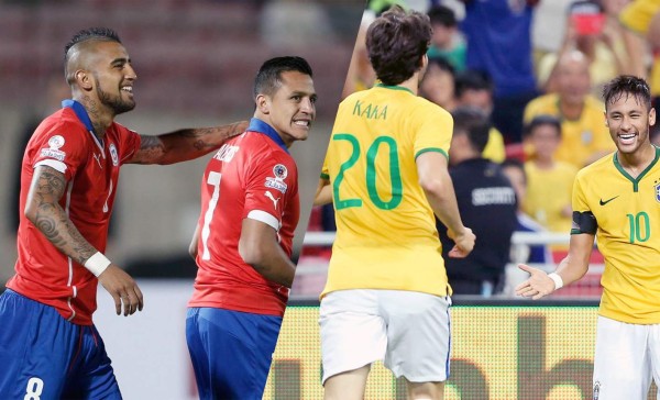 Vidal y Alexis son dudas para el partido contra un Brasil sin Neymar