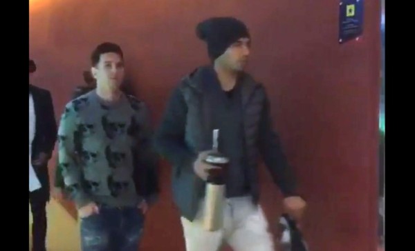 El estrafalario atuendo de MSN antes del duelo Barcelona-Roma