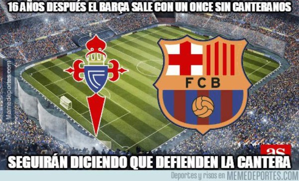 MEMES: Destruyen al Barça por jugar sin canteranos y un martes en la Liga ante Celta