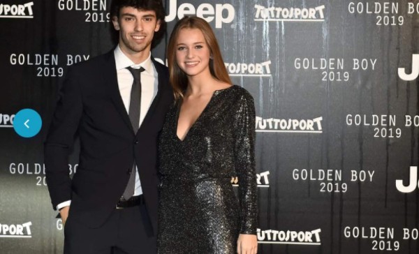 La espectacular novia de 20 años de Joao Félix deslumbra en la gala del Premio 'Golden Boy'