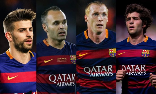 Piqué, Iniesta, Mathieu y Sergi Roberto fuera de los convocados contra Leverkusen