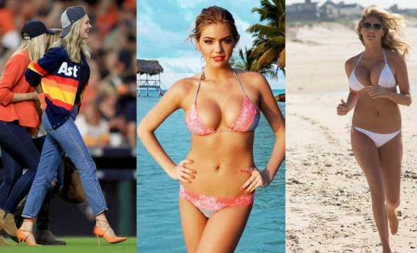 ¡Espectacular! La guapa Kate Upton celebró en grande el título de los Astros