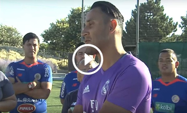 Keylor Navas recibió en Madrid a selección Sub 20 de Costa Rica