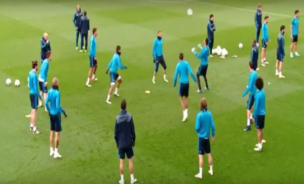 VIDEO: Keylor Navas y Benzema se divierten en práctica del Madrid