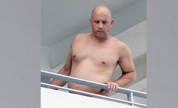 ''Fat and Furious'', Vin Diesel se descuida y sorprende con su nuevo cambio físico