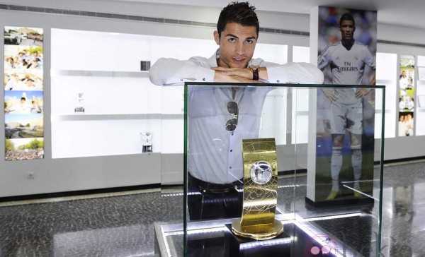 Los trofeos del museo itinerante de Cristiano Ronaldo llegan a Lisboa