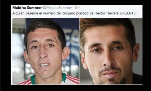 ¡Héctor Herrera es acribillado con memes tras sus cirugías plásticas!