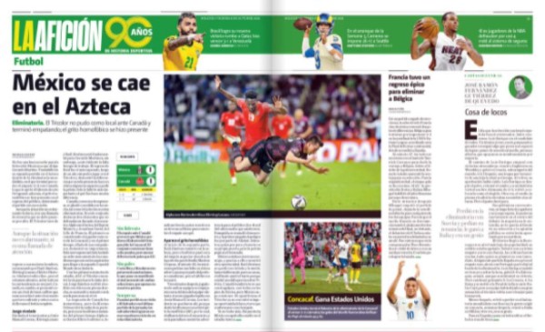 ¡Exhibidos, maldición, sin gol! Prensa mexicana fulmina al tri, euforia en El Salvador; drama en Costa Rica y Honduras