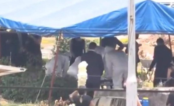 Solo con sus familiares: Así fue el entierro de Rafael Callejas en Tegucigalpa