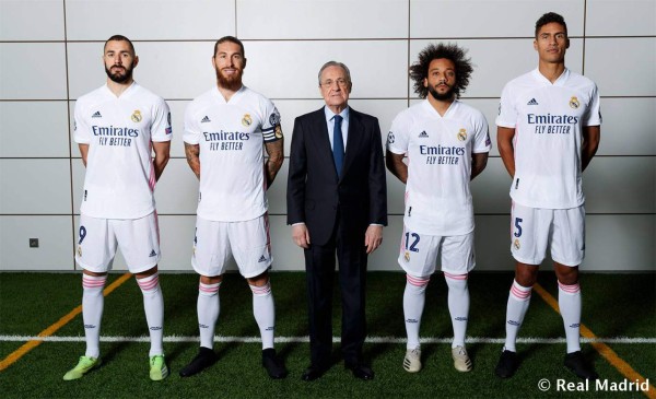Ramos y Florentino se ríen de Marcelo, Hazard más delgado: Real Madrid y las fotos oficiales para la temporada 2020/21