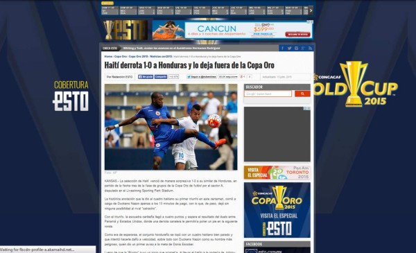 Prensa internacional cataloga como 'fracaso' eliminación de Honduras