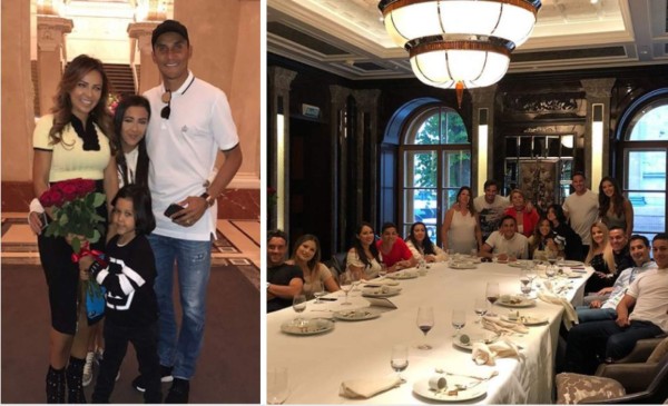 Andrea Salas celebró su cumpleaños junto a Keylor Navas en pleno mundial
