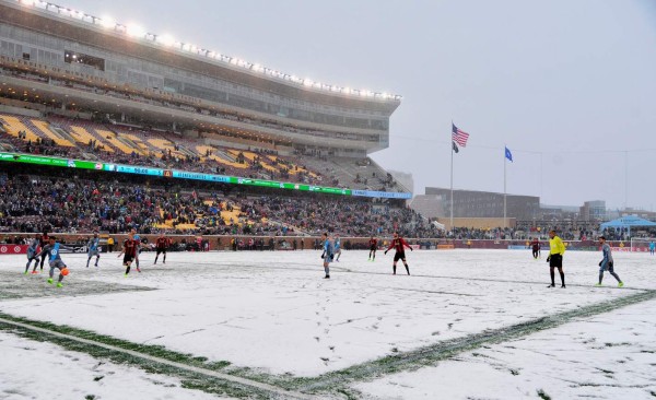 Las fotografías más sorprendentes del Atlanta-Minnesota bajo la nieve en la MLS