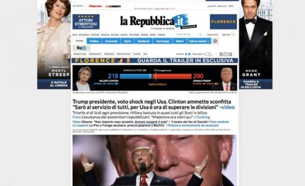 PORTADAS: La agresiva reacción de la prensa internacional tras gane de Donald Trump