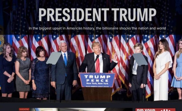 PORTADAS: La agresiva reacción de la prensa internacional tras gane de Donald Trump