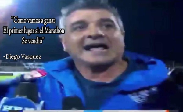 Los memes revientan a Motagua por perder el liderato contra Olimpia, Diego Vázquez es protagonista